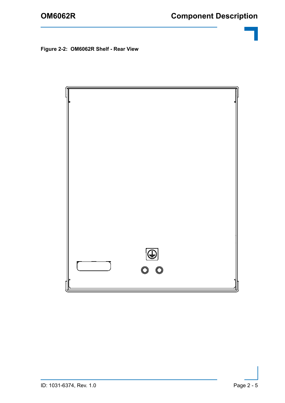 Om6062r shelf - rear view - 5, Om6062r component description | Kontron OM6062 User Manual | Page 27 / 46