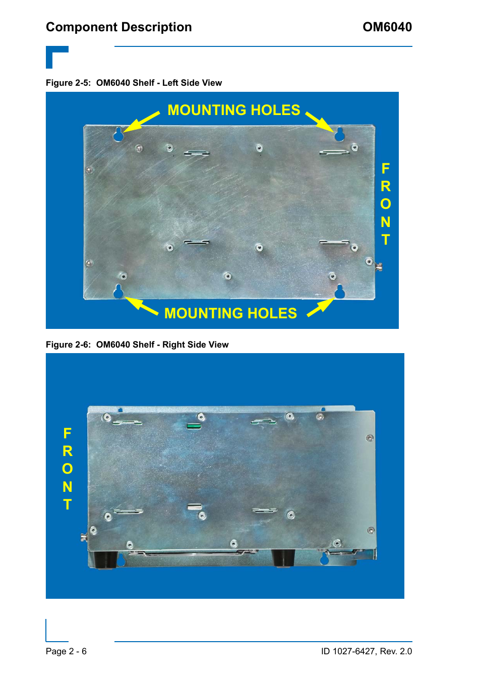 Om6040 shelf - left side view - 6, Om6040 shelf - right side view - 6 | Kontron OM6040 Compact User Manual | Page 28 / 38