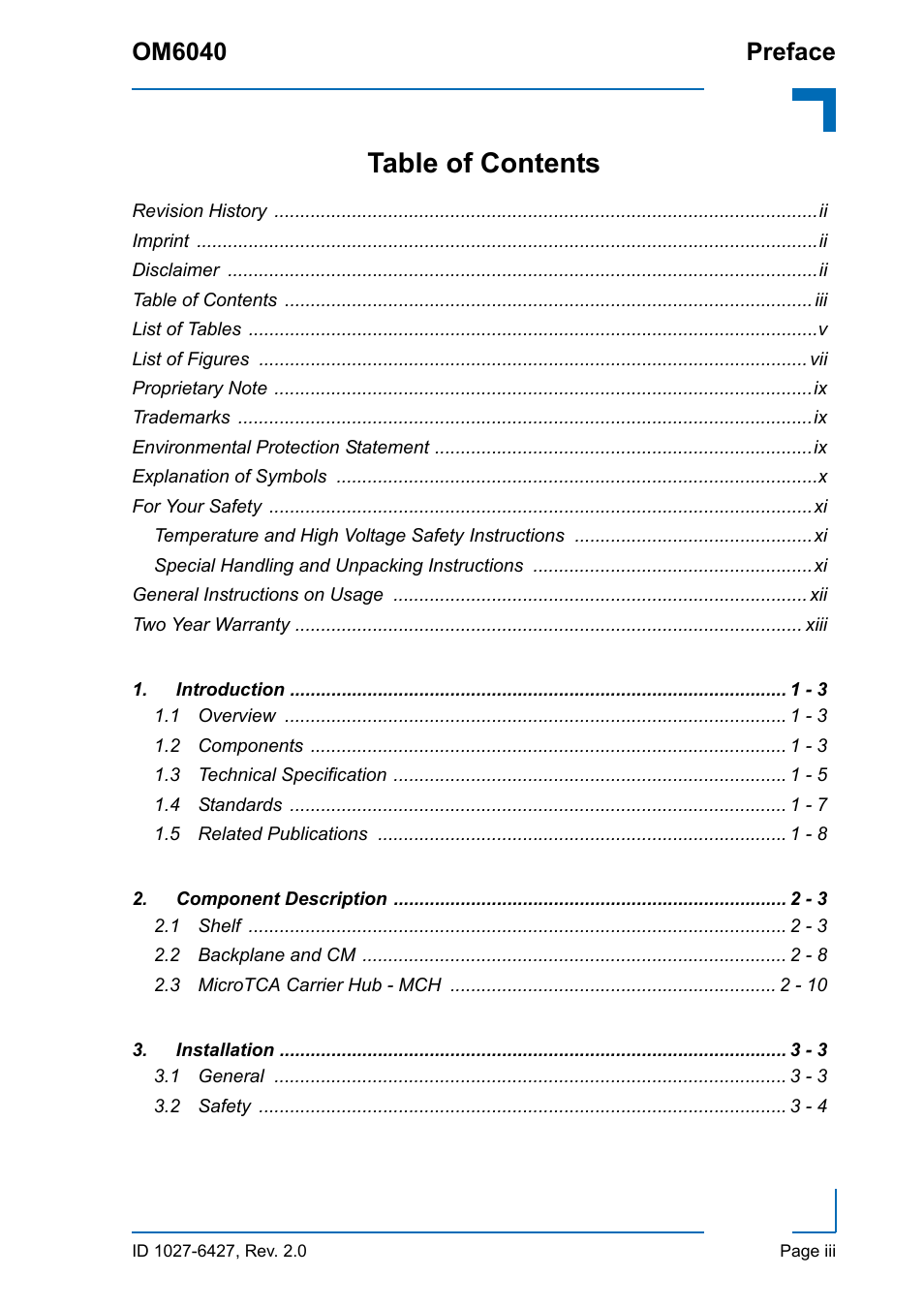 Kontron OM6040 Compact User Manual | Page 3 / 38