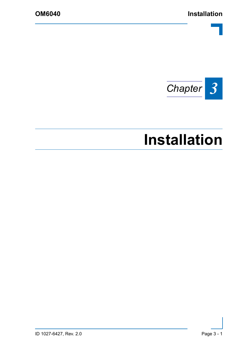 Installation | Kontron OM6040 Compact User Manual | Page 33 / 38
