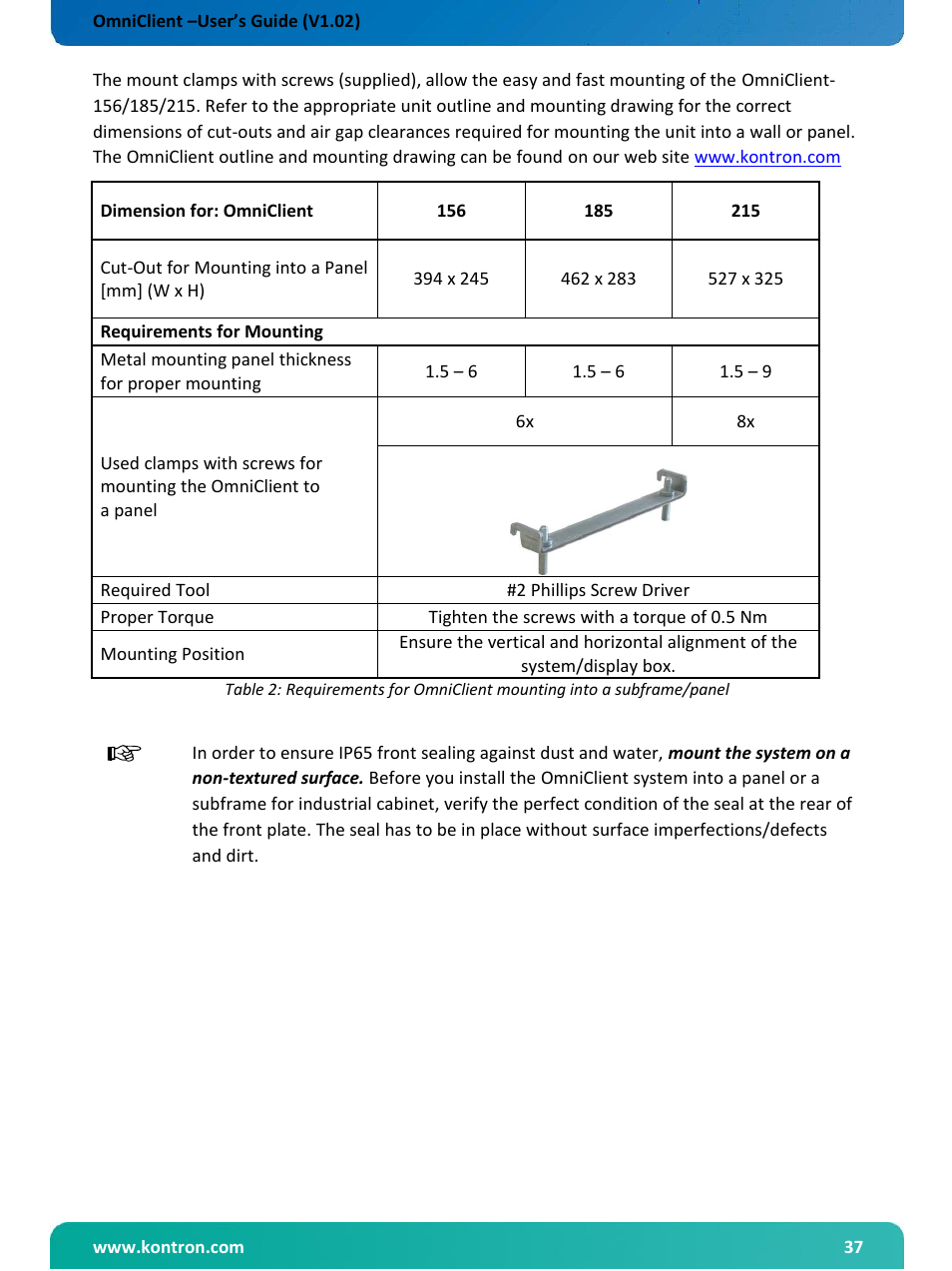 Kontron OmniClient User Manual | Page 38 / 54