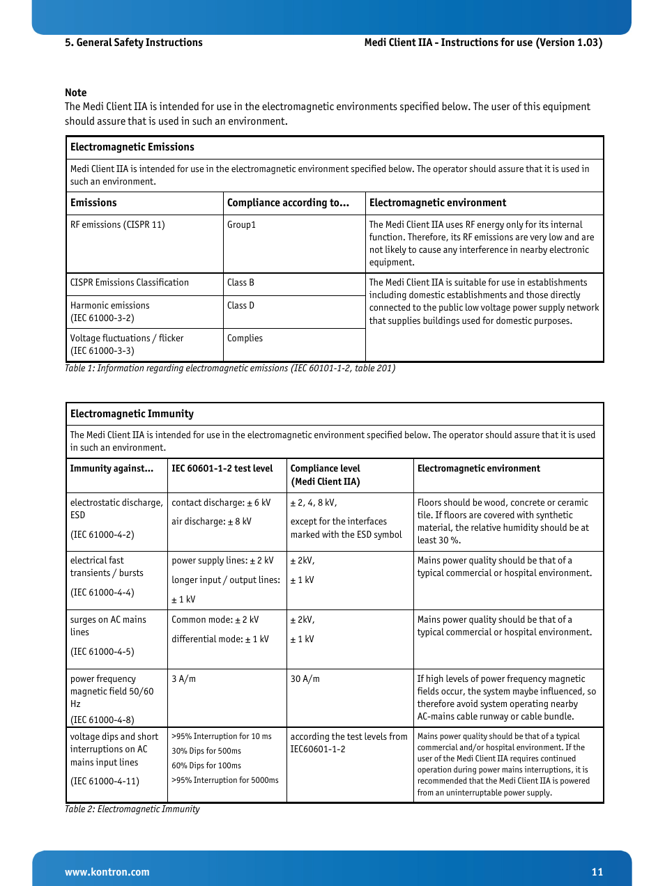 Kontron Medi Client IIA 104 (EOL) User Manual | Page 13 / 51