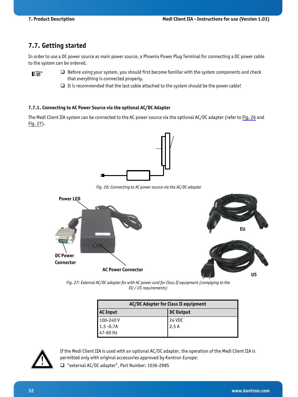 Getting started | Kontron Medi Client IIA 104 (EOL) User Manual | Page 34 / 51
