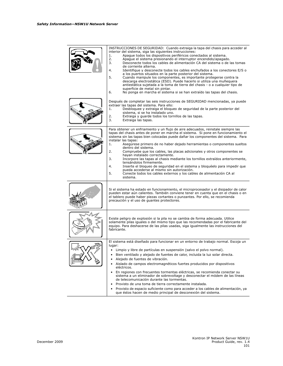 Kontron NSW1U IP Network Server User Manual | Page 101 / 110