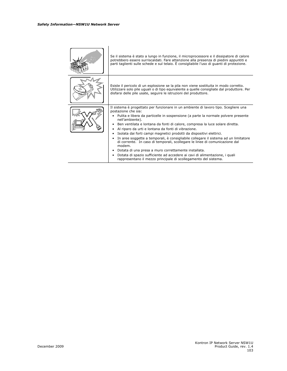 Kontron NSW1U IP Network Server User Manual | Page 103 / 110
