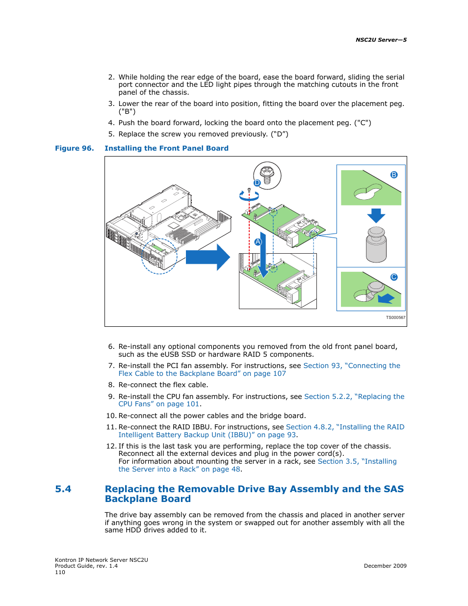 To the chassis, Figure 96 | Kontron NSC2U IP Network Server User Manual | Page 110 / 152