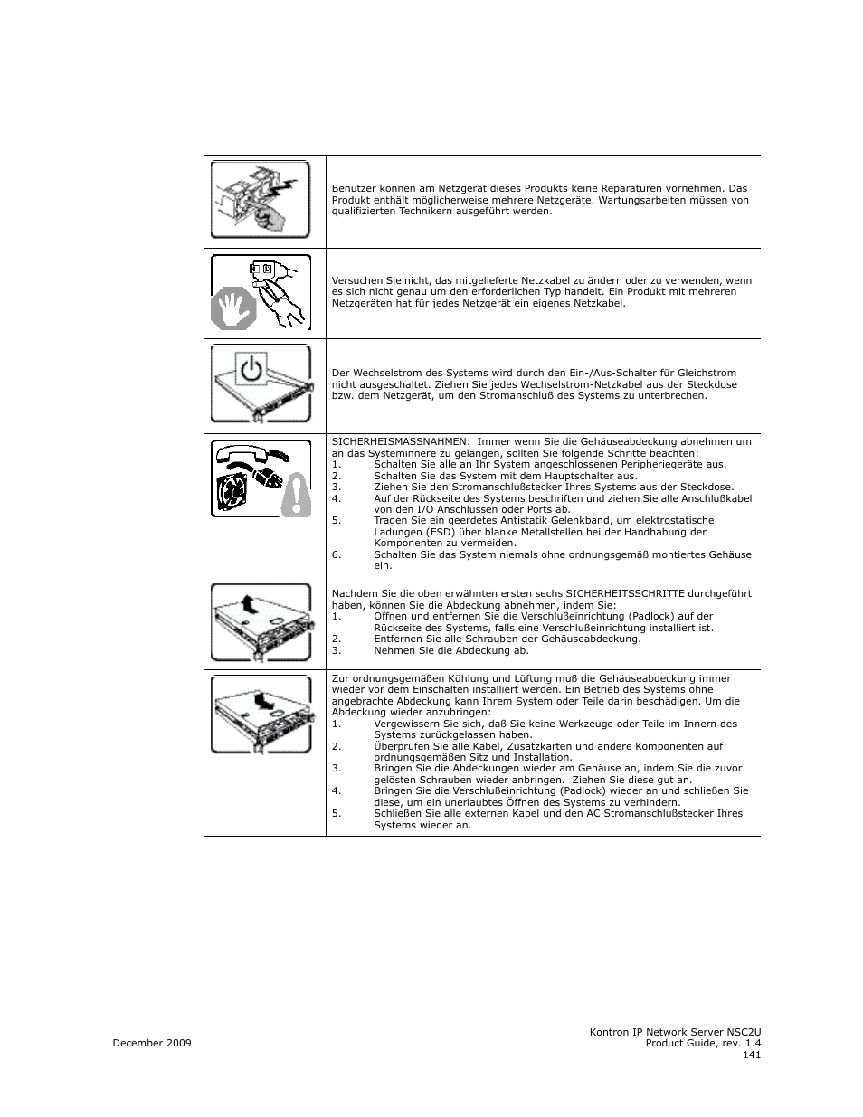 Kontron NSC2U IP Network Server User Manual | Page 141 / 152