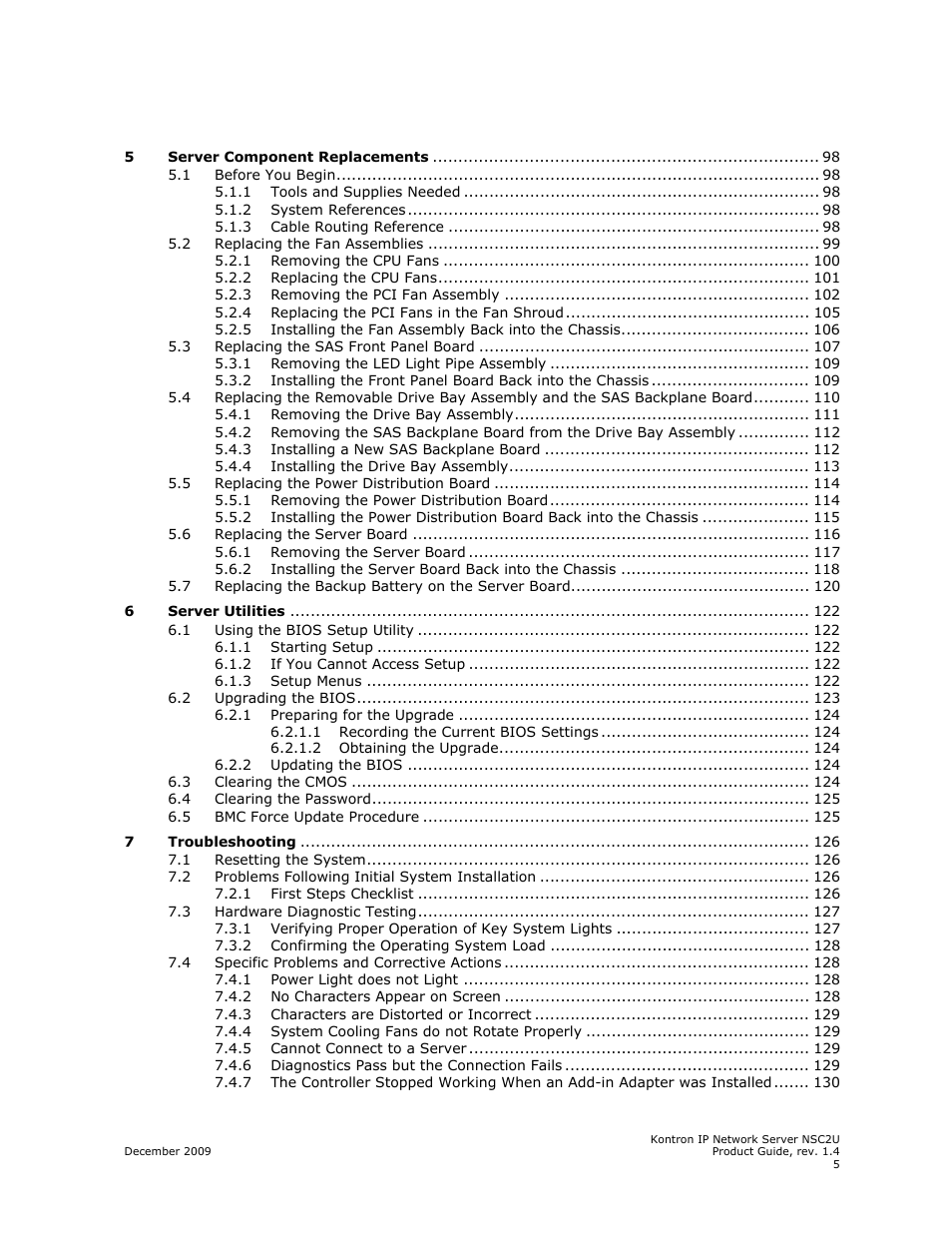 Kontron NSC2U IP Network Server User Manual | Page 5 / 152