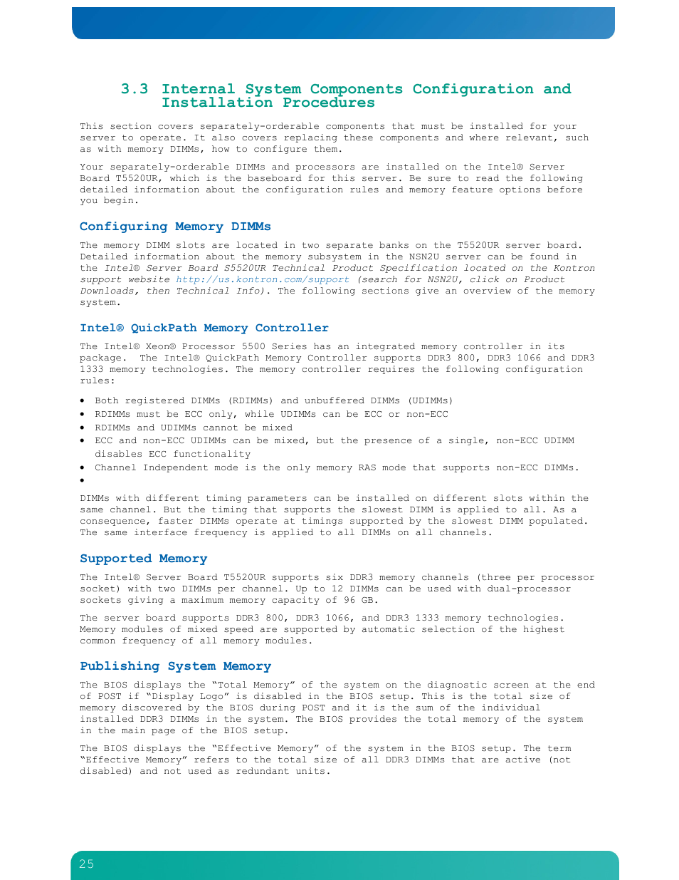 Kontron NSN2U IP Network Server User Manual | Page 26 / 103