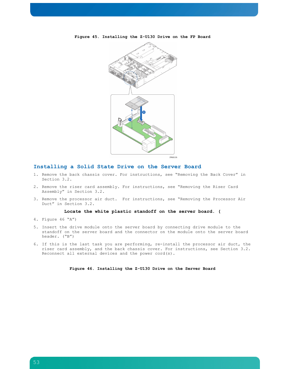 Installing a solid state drive on the server board | Kontron NSN2U IP Network Server User Manual | Page 54 / 103