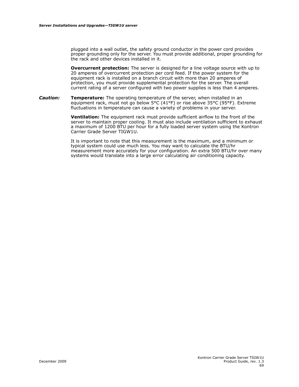 Kontron TIGW1U Carrier Grade Server User Manual | Page 69 / 104