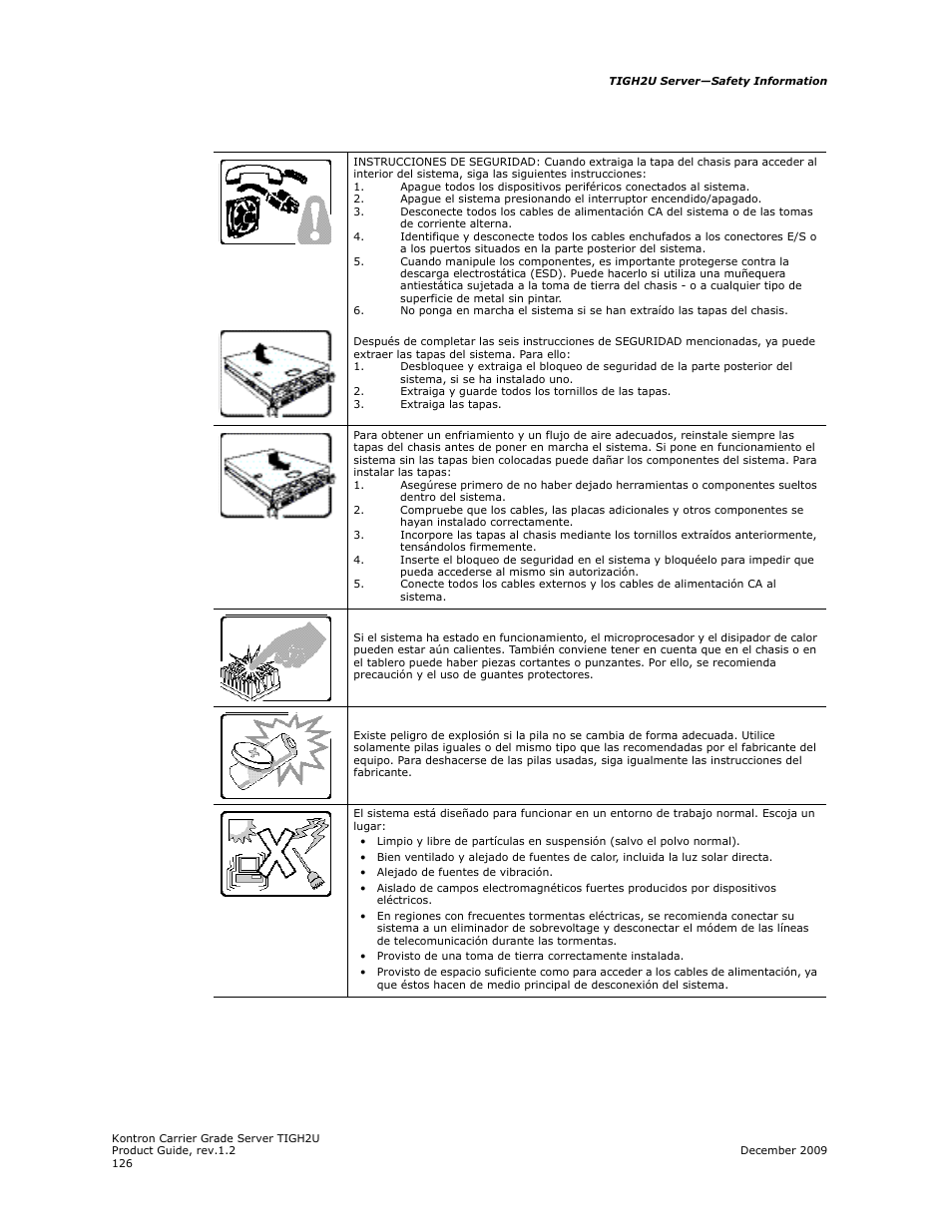 Kontron TIGH2U Carrier Grade Server User Manual | Page 126 / 132