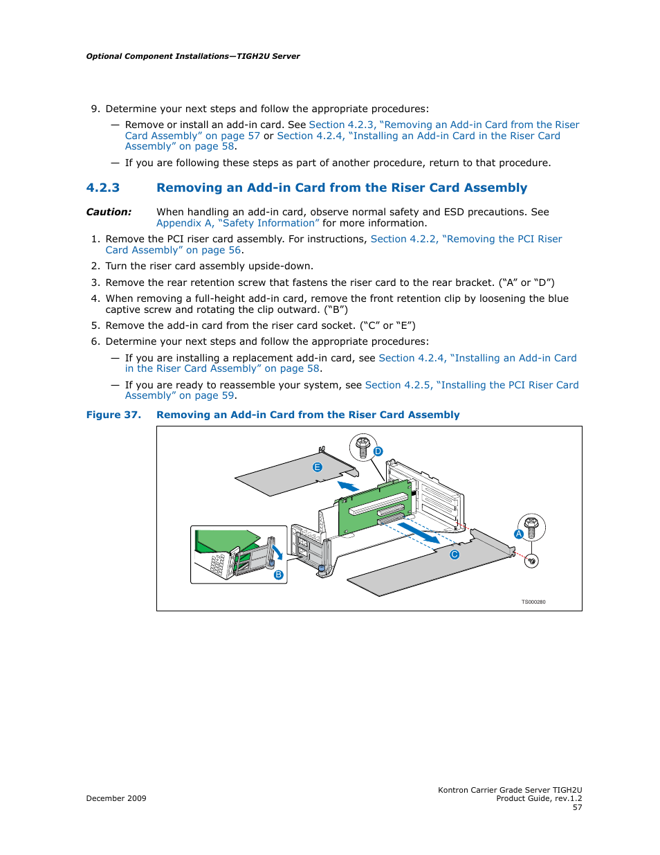 Kontron TIGH2U Carrier Grade Server User Manual | Page 57 / 132