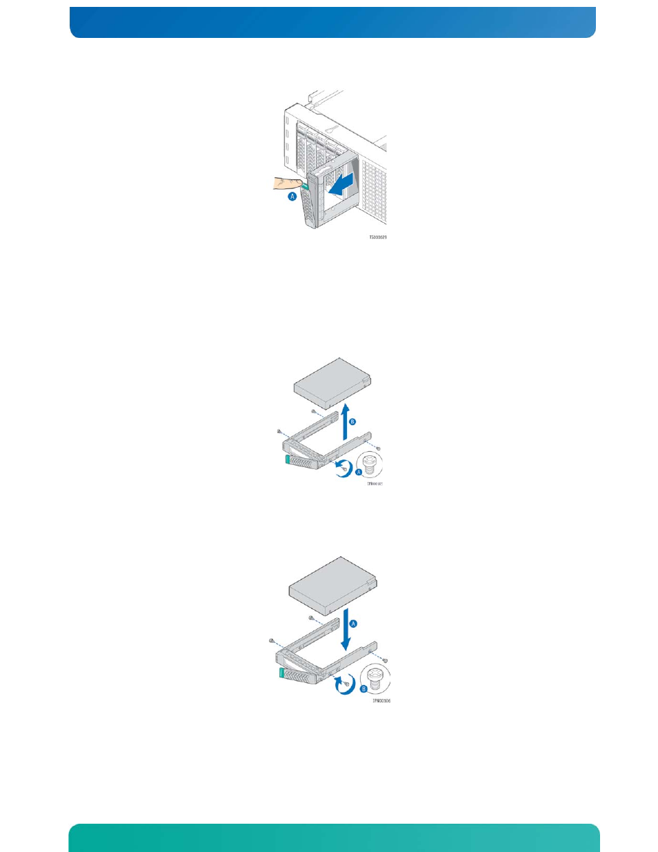 Installing a hard drive in a carrier | Kontron CG2100 Carrier Grade Server User Manual | Page 42 / 110