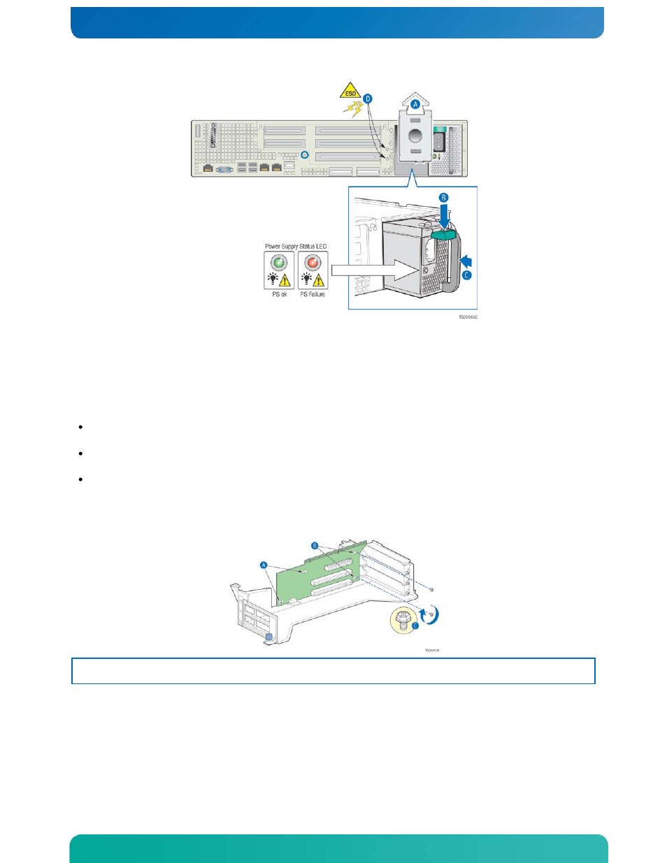 7 installing a pci riser card | Kontron CG2100 Carrier Grade Server User Manual | Page 49 / 110