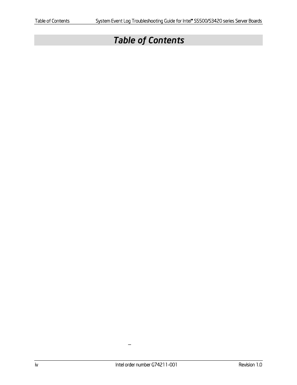 Kontron S5500 SEL Troubleshooting User Manual | Page 4 / 114