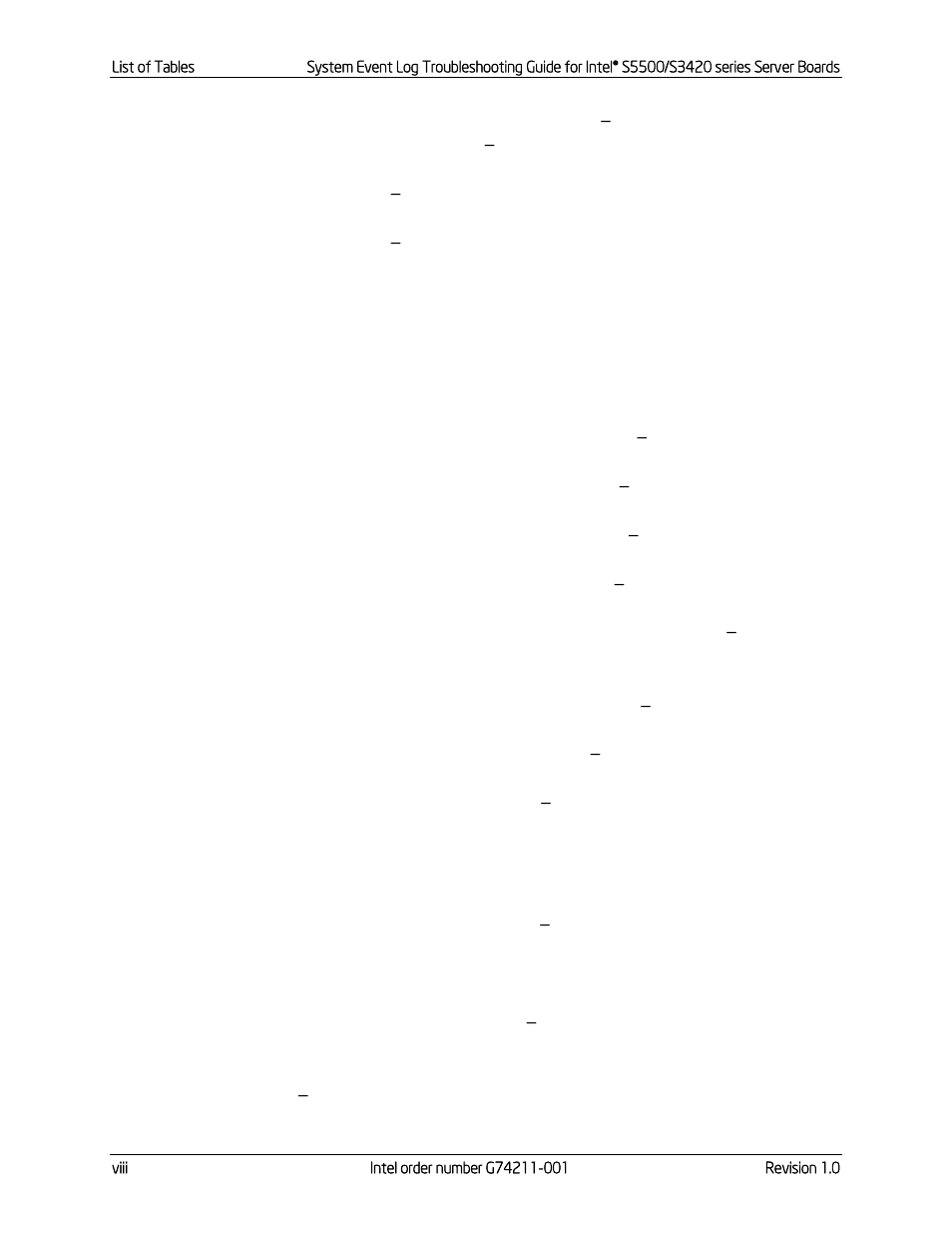 Kontron S5500 SEL Troubleshooting User Manual | Page 8 / 114