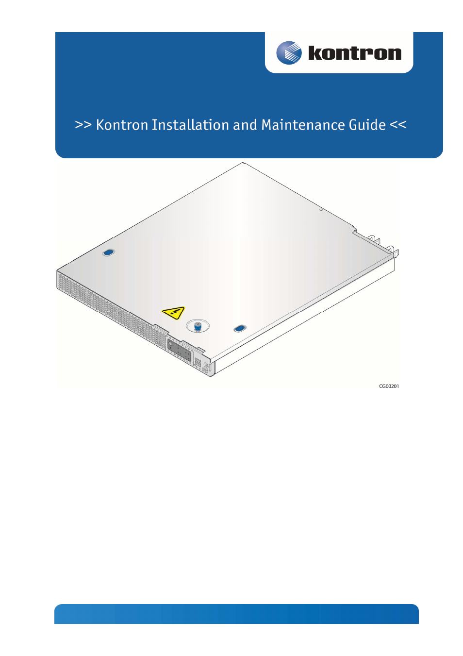 Kontron CG1200 Carrier Grade Server User Manual | 121 pages