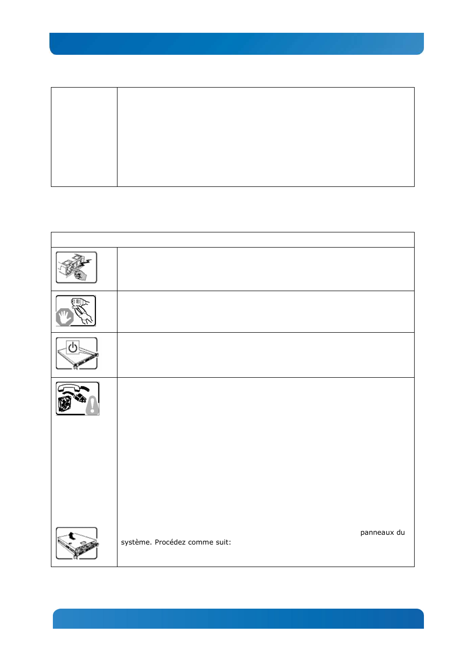 2 consignes de sécurité | Kontron CG1200 Carrier Grade Server User Manual | Page 110 / 121