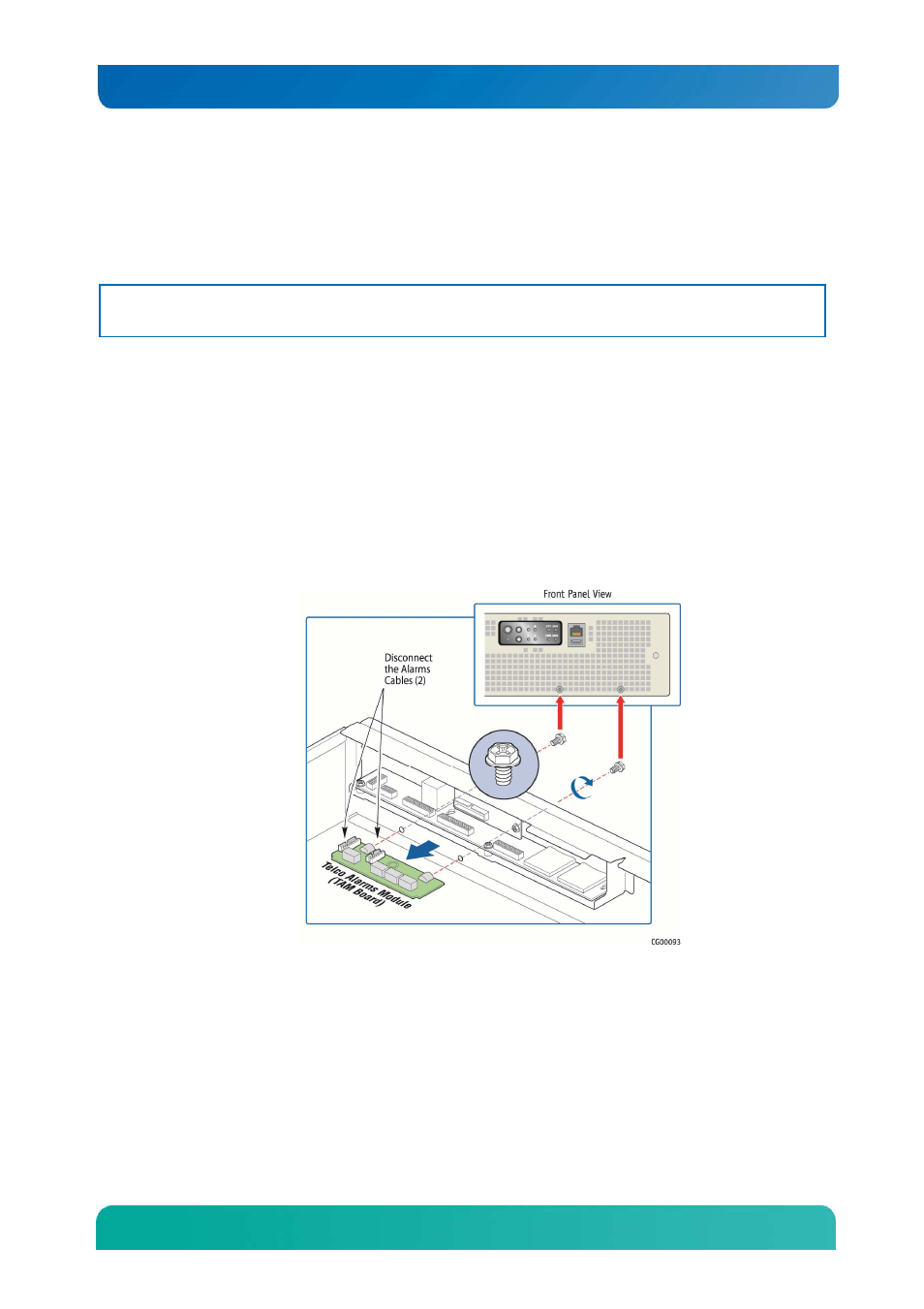 6 replacing the telco alarms module (tam) | Kontron CG2200 Carrier Grade Server User Manual | Page 77 / 125