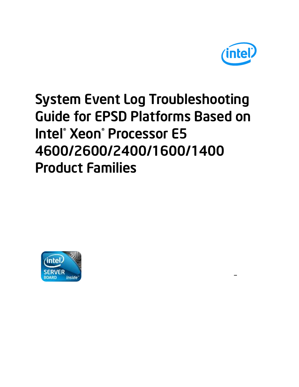 Kontron S4600 SEL Troubleshooting User Manual | 141 pages