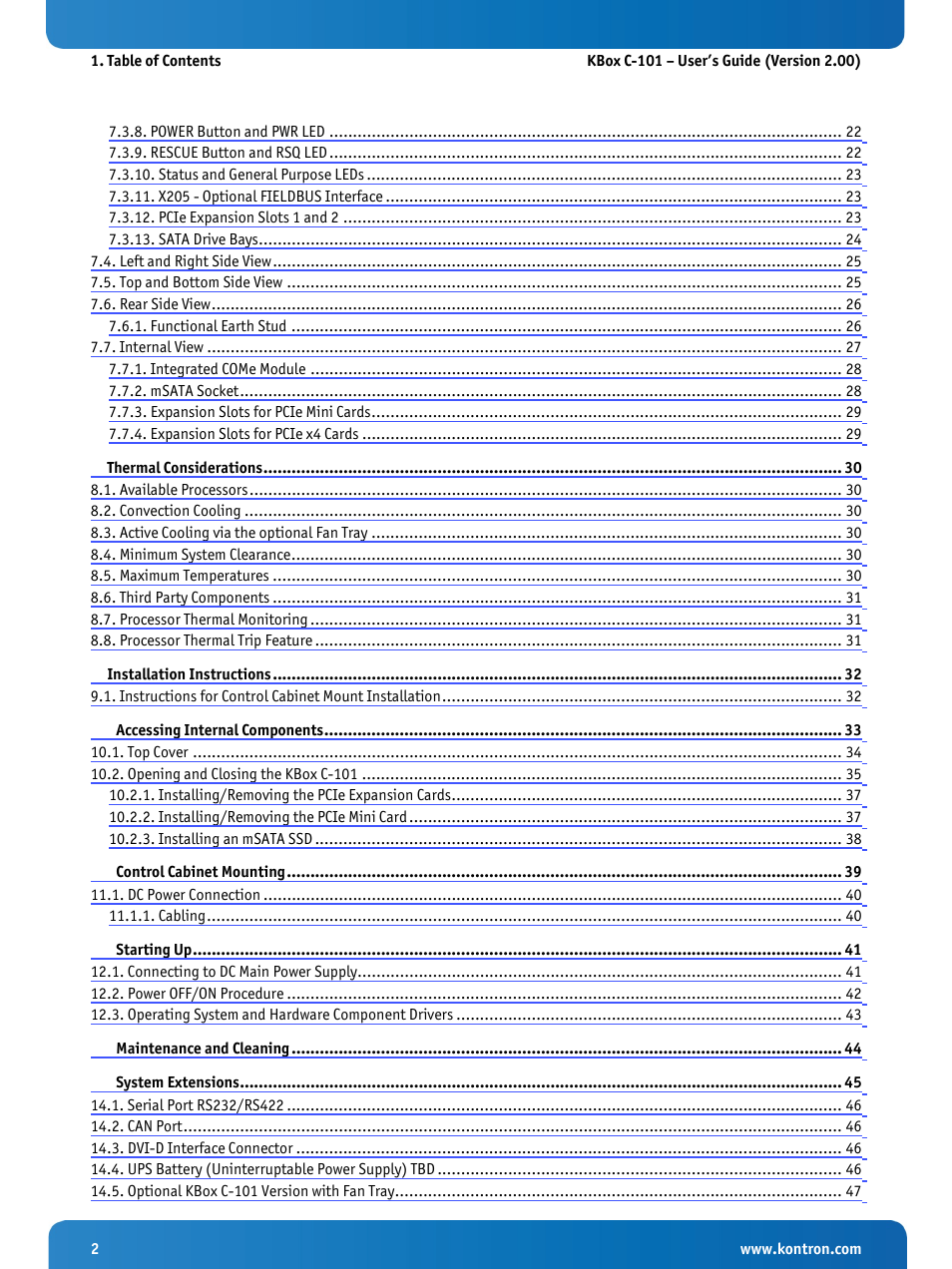 Kontron KBox C-101 User Manual | Page 4 / 71