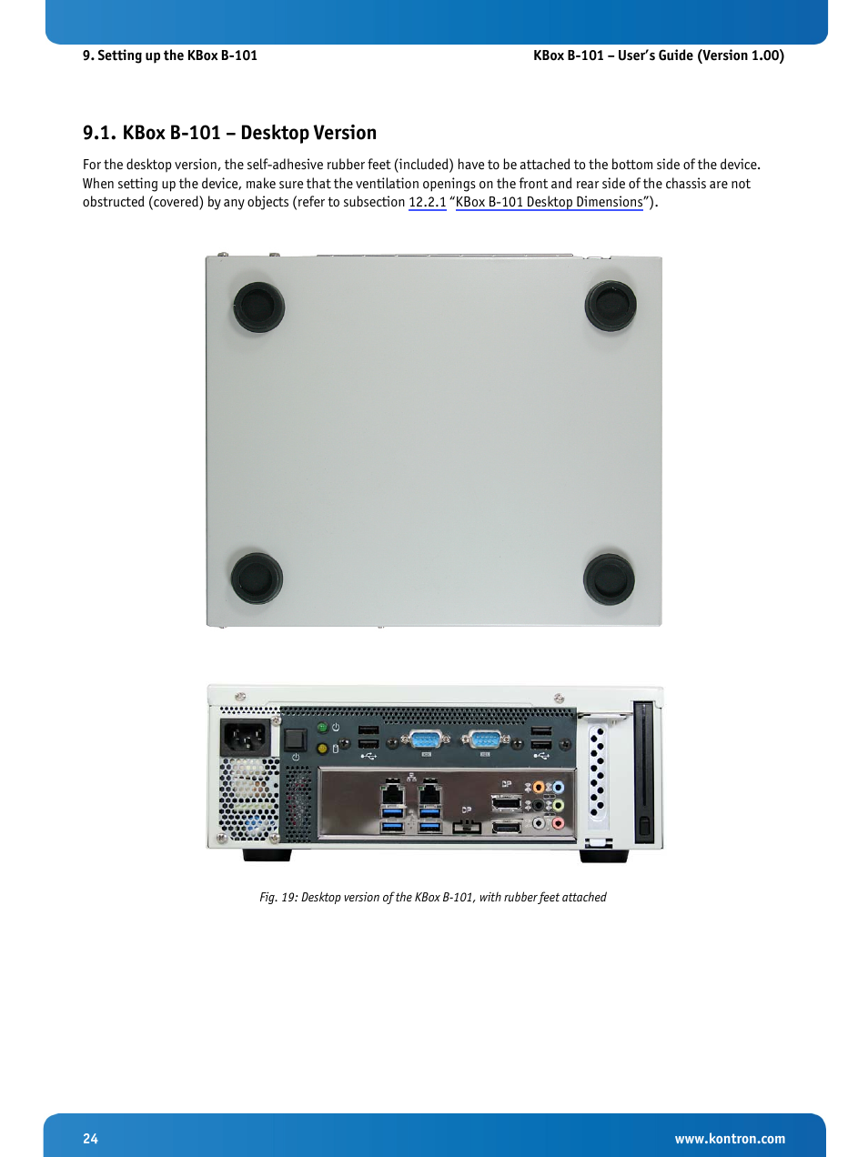 Kbox b-101 – desktop version | Kontron KBox B-101 Configuration Guide User Manual | Page 26 / 40