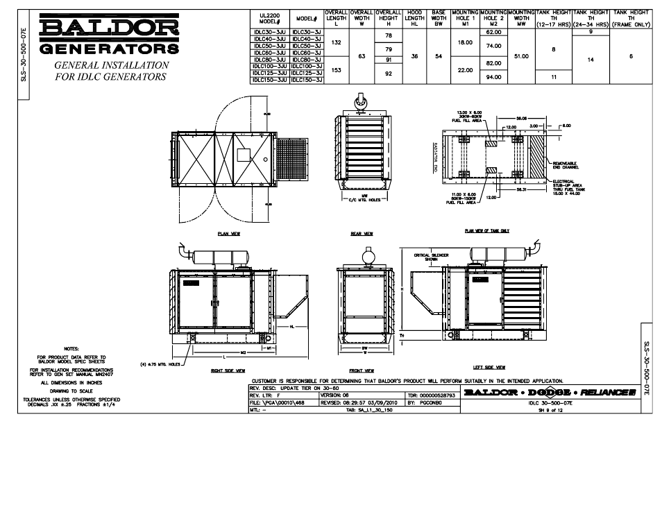 Baldor IDLC40-2J User Manual | 1 page