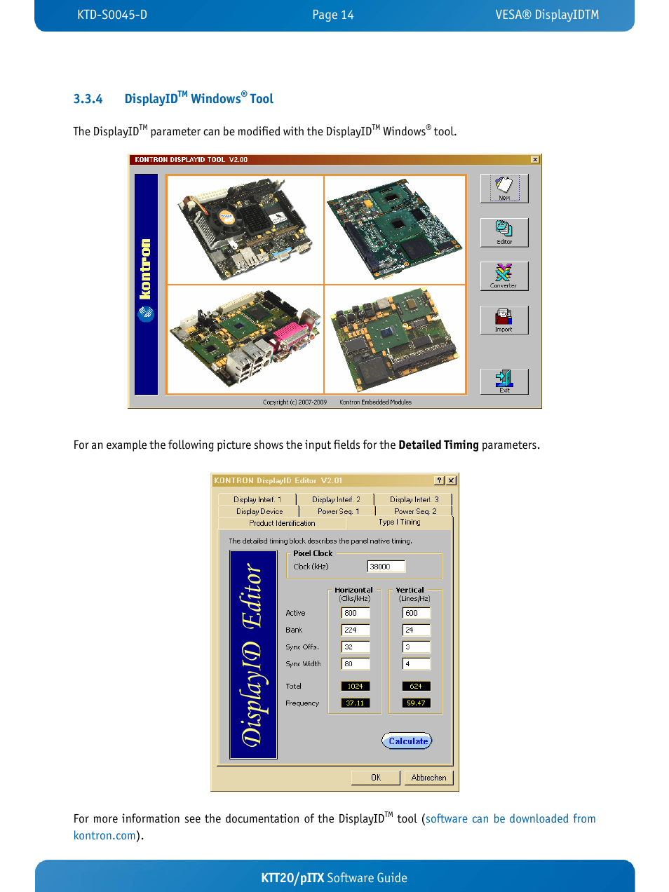 Kontron KTT20-pITX User Manual | Page 18 / 56