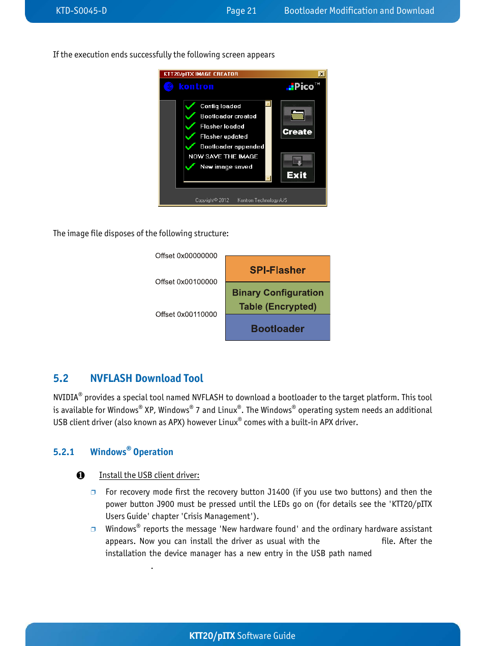 2 nvflash download tool | Kontron KTT20-pITX User Manual | Page 25 / 56