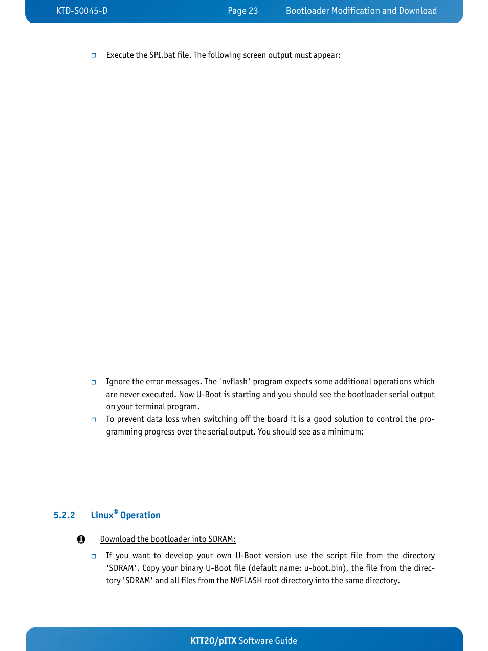 Ktt20/pitx software guide, 2 linux, Operation | Kontron KTT20-pITX User Manual | Page 27 / 56