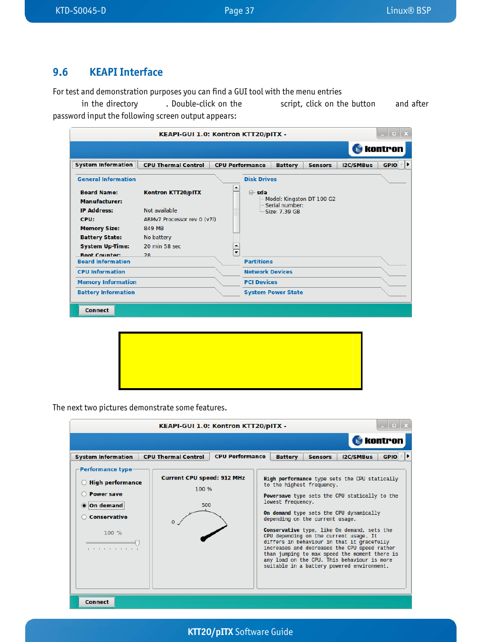 6 keapi interface | Kontron KTT20-pITX User Manual | Page 41 / 56