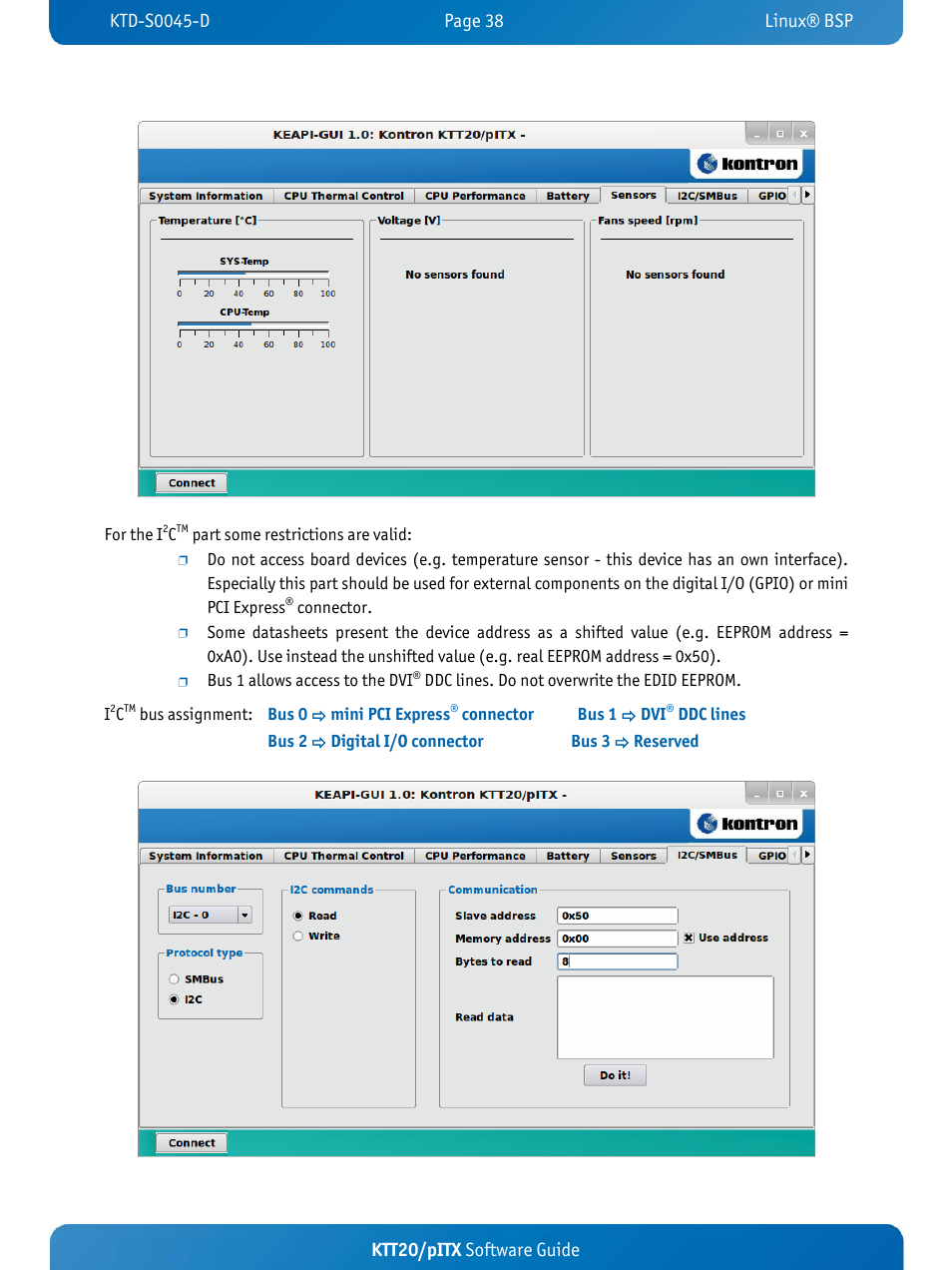 Ktt20/pitx software guide | Kontron KTT20-pITX User Manual | Page 42 / 56