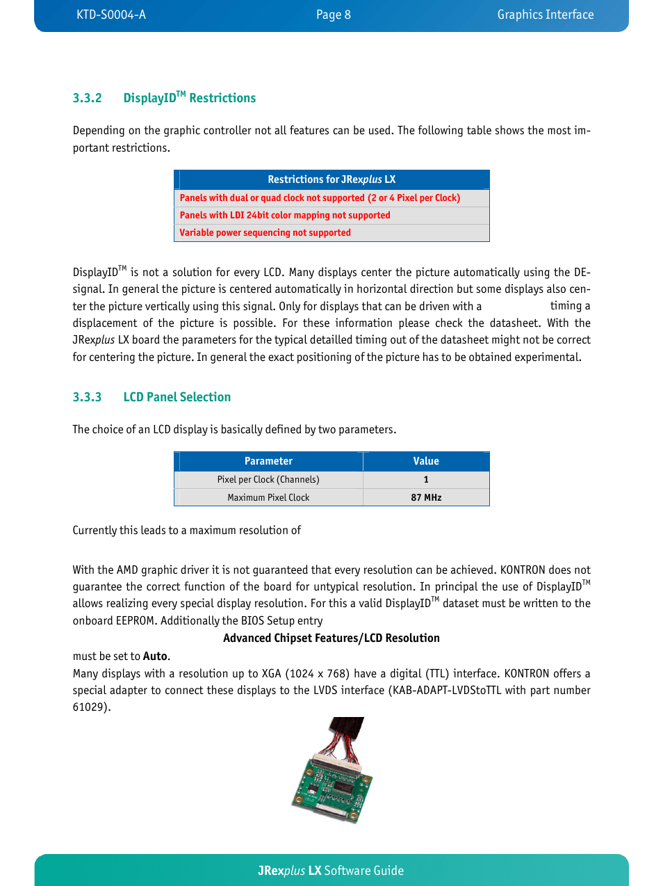 Kontron JRexplus-LX User Manual | Page 11 / 35