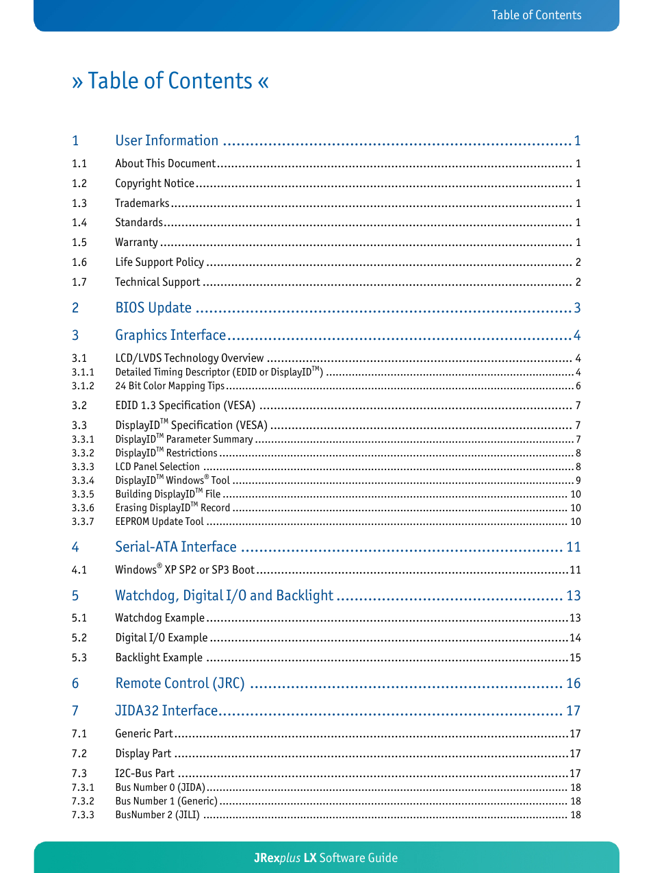 Kontron JRexplus-LX User Manual | Page 2 / 35