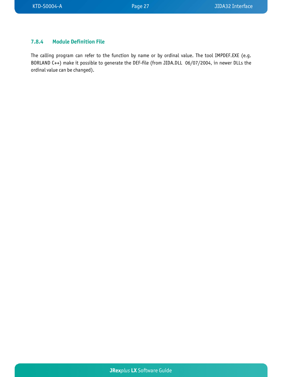 Kontron JRexplus-LX User Manual | Page 30 / 35
