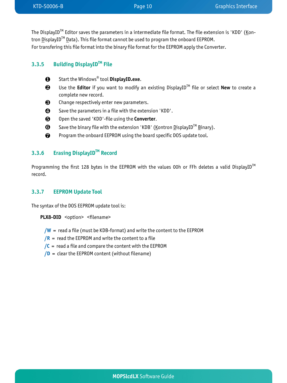 Kontron MOPSlcdLX User Manual | Page 13 / 31