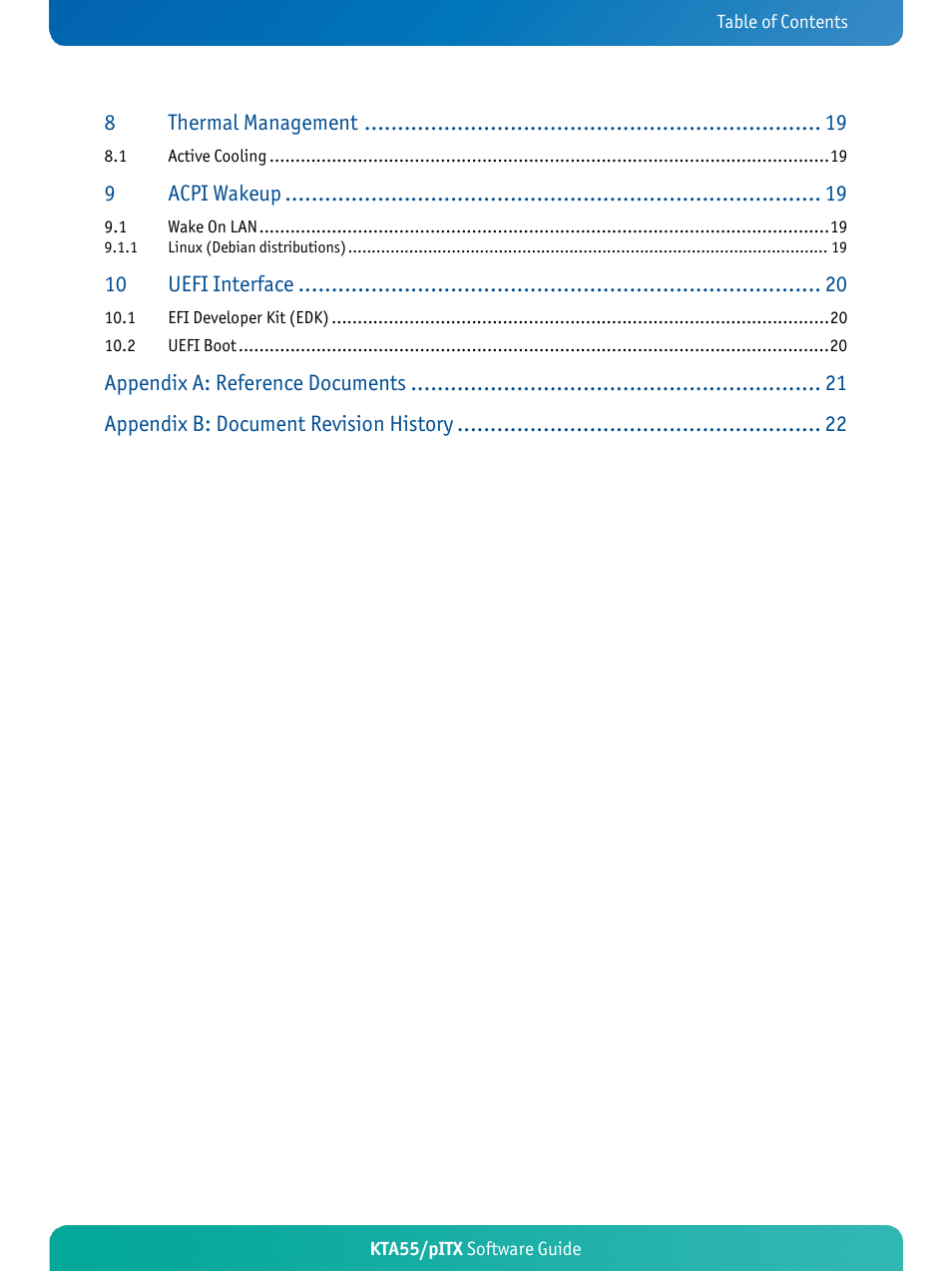 Kontron KTA55-pITX User Manual | Page 3 / 25