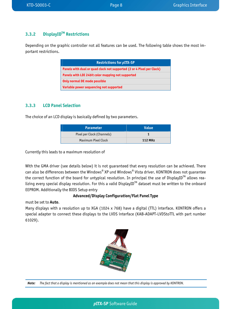 Kontron pITX-SP User Manual | Page 12 / 59