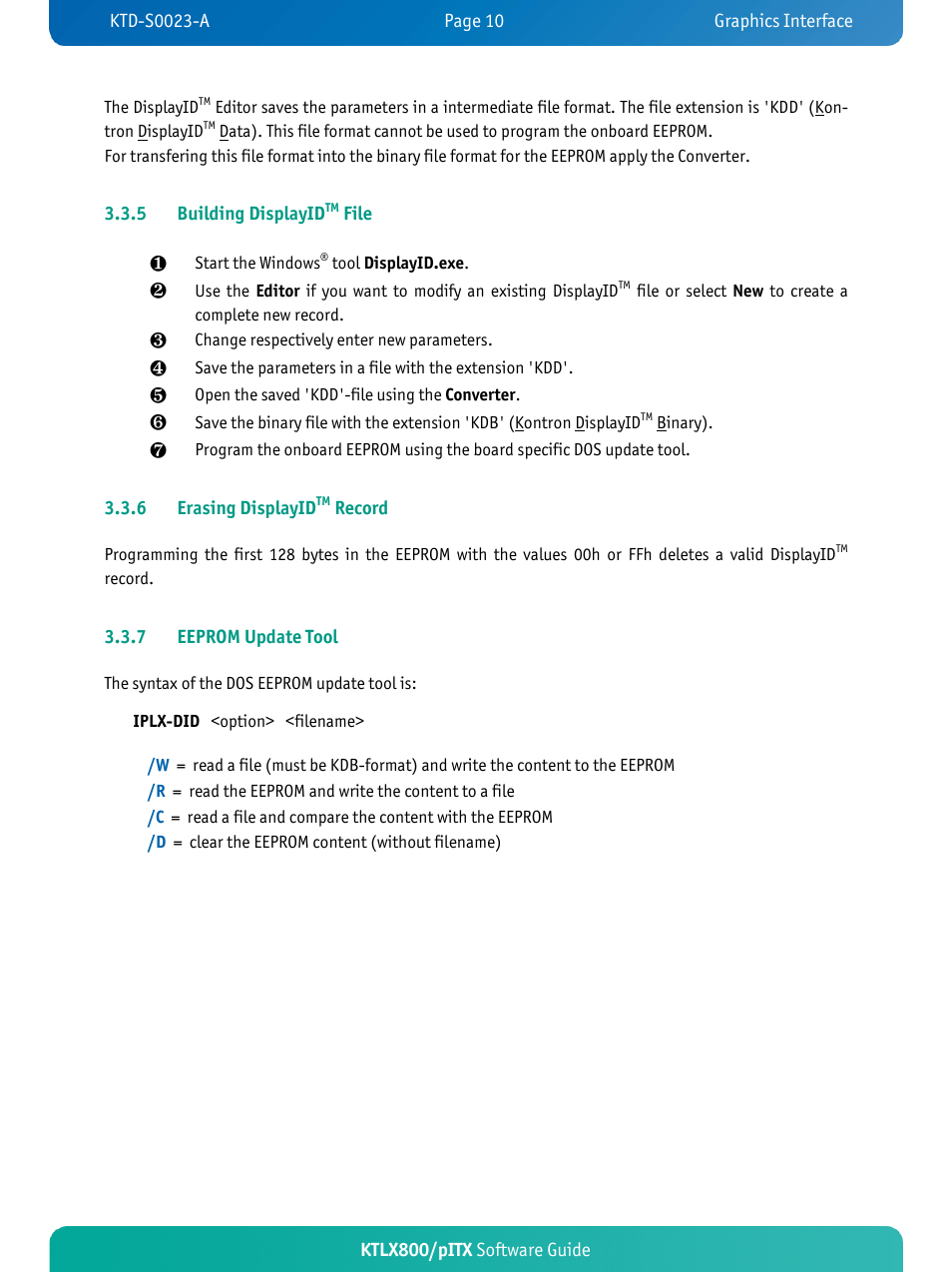 Kontron KTLX800-pITX User Manual | Page 13 / 37