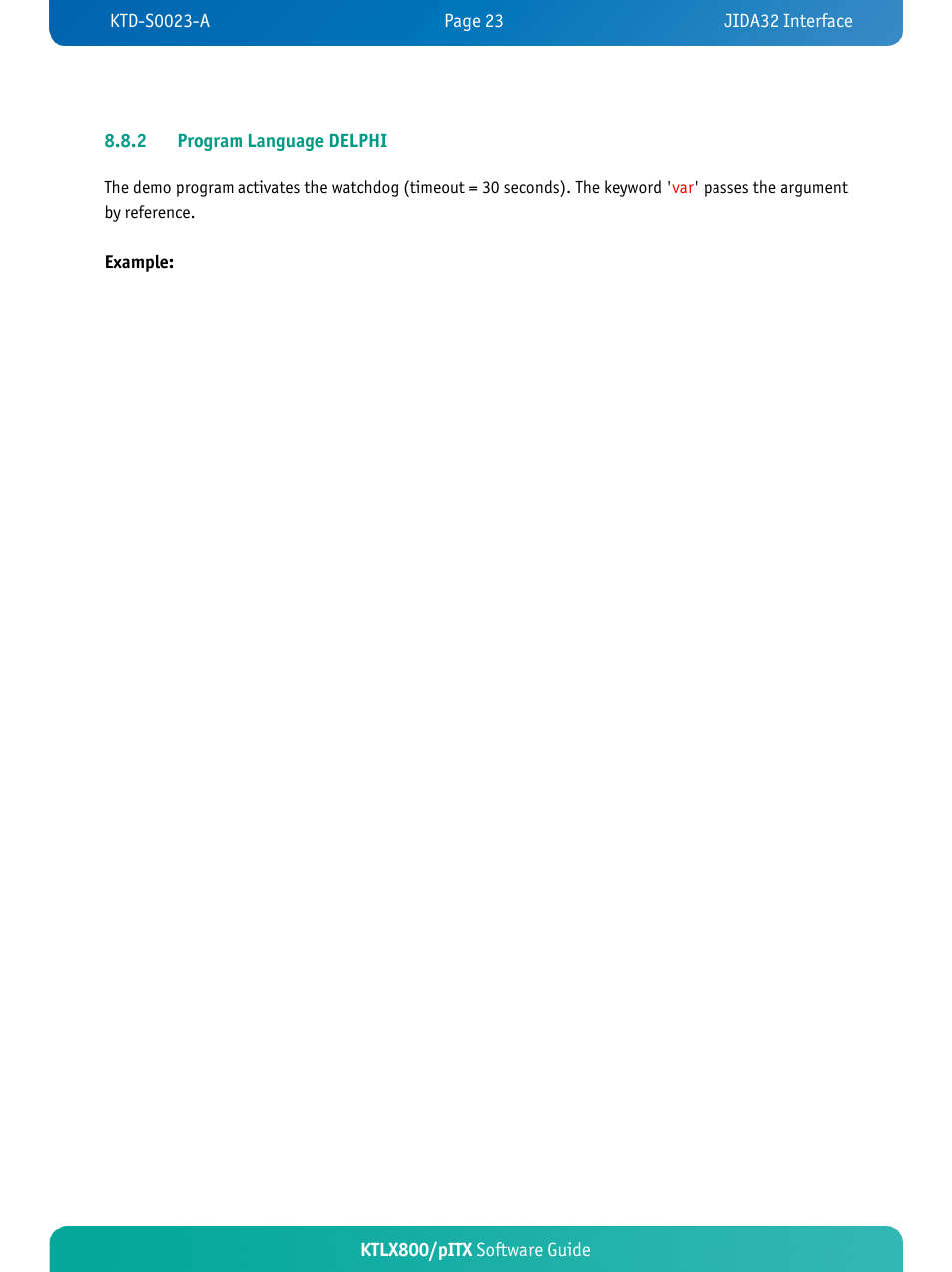 Example | Kontron KTLX800-pITX User Manual | Page 26 / 37