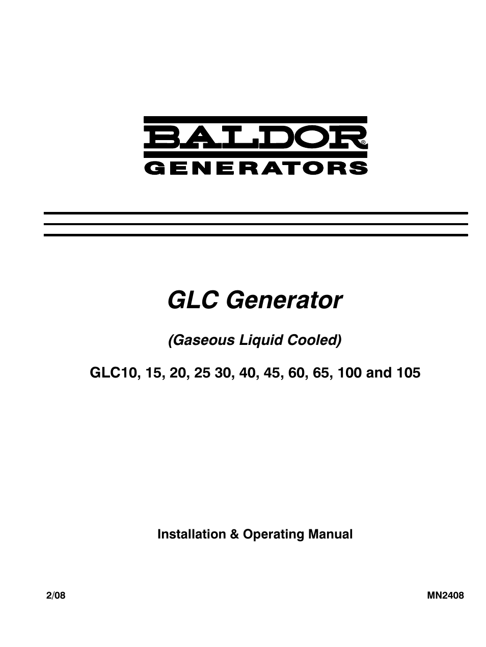 Baldor GLC40 User Manual | 114 pages
