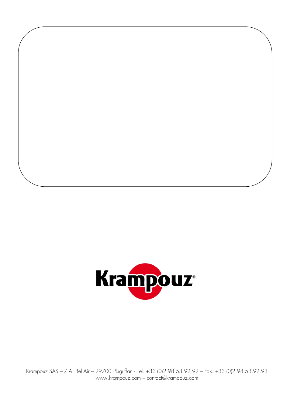 Krampouz Yello User Manual | Page 20 / 20