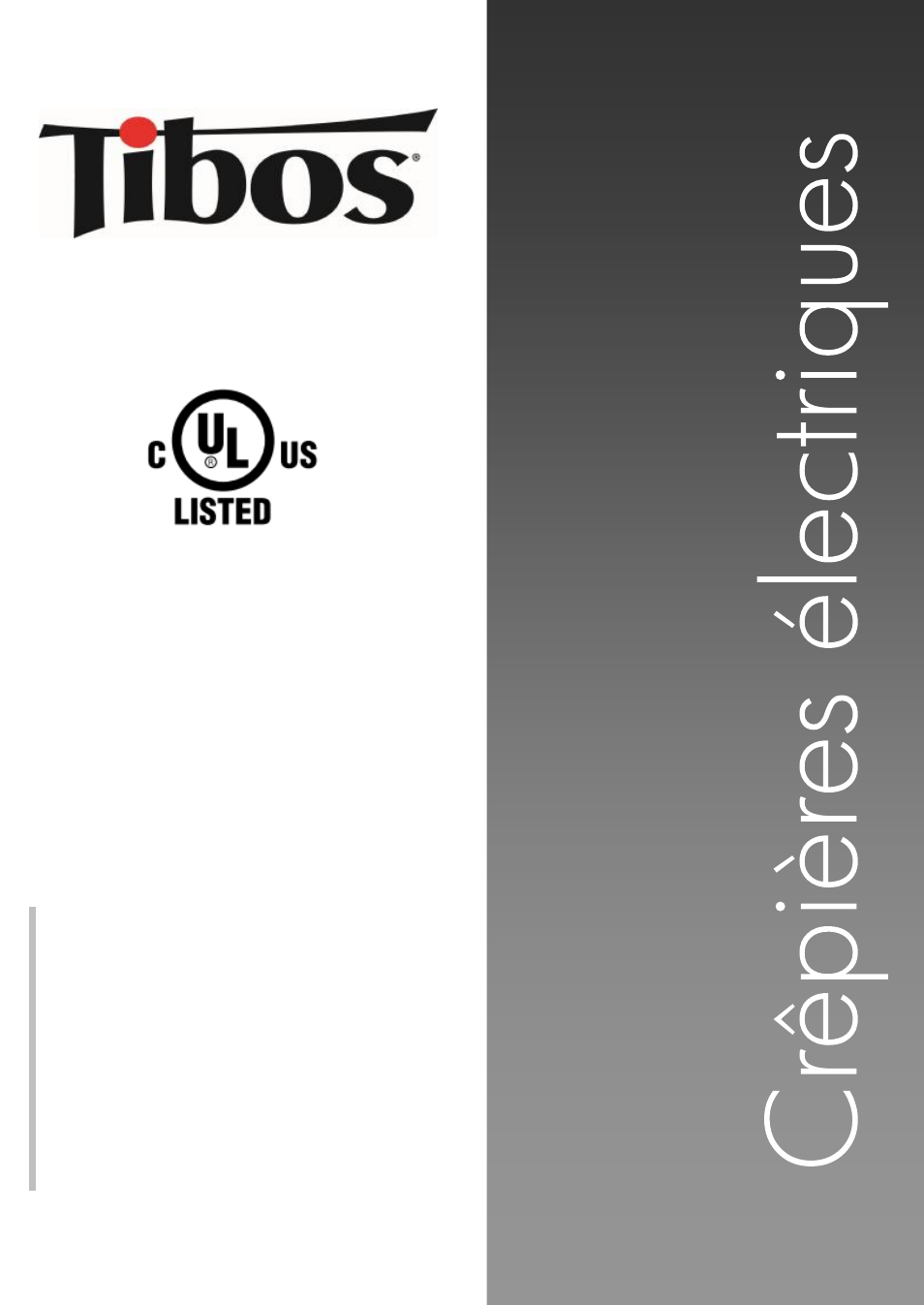 Krampouz Tibos User Manual | 18 pages