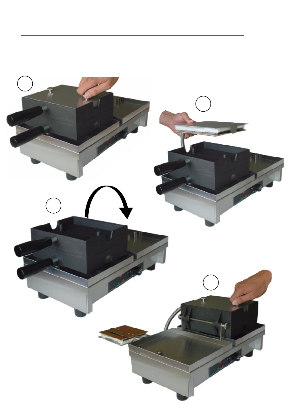 Démontage des fers / dismantling of the irons | Krampouz Waffle maker CE User Manual | Page 3 / 32
