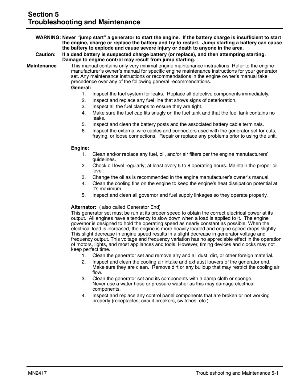 5 troubleshooting and maintenance | Baldor TS250 User Manual | Page 43 / 88