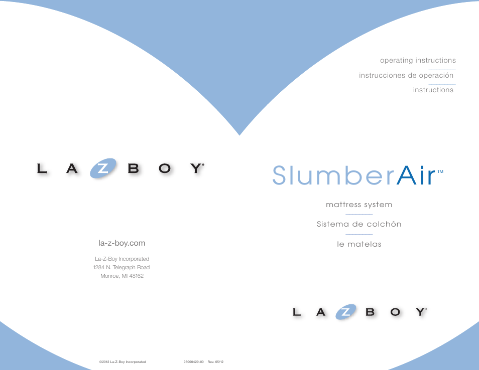 La-Z-Boy SlumberAir Mattress System User Manual | 16 pages