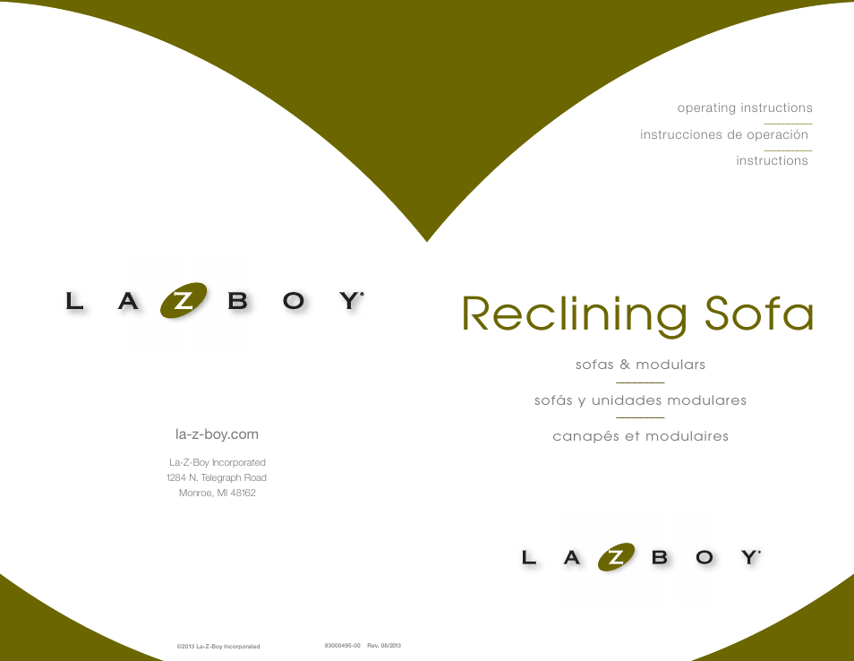 La-Z-Boy Reclining Sofa after 12/31/2012 User Manual | 31 pages