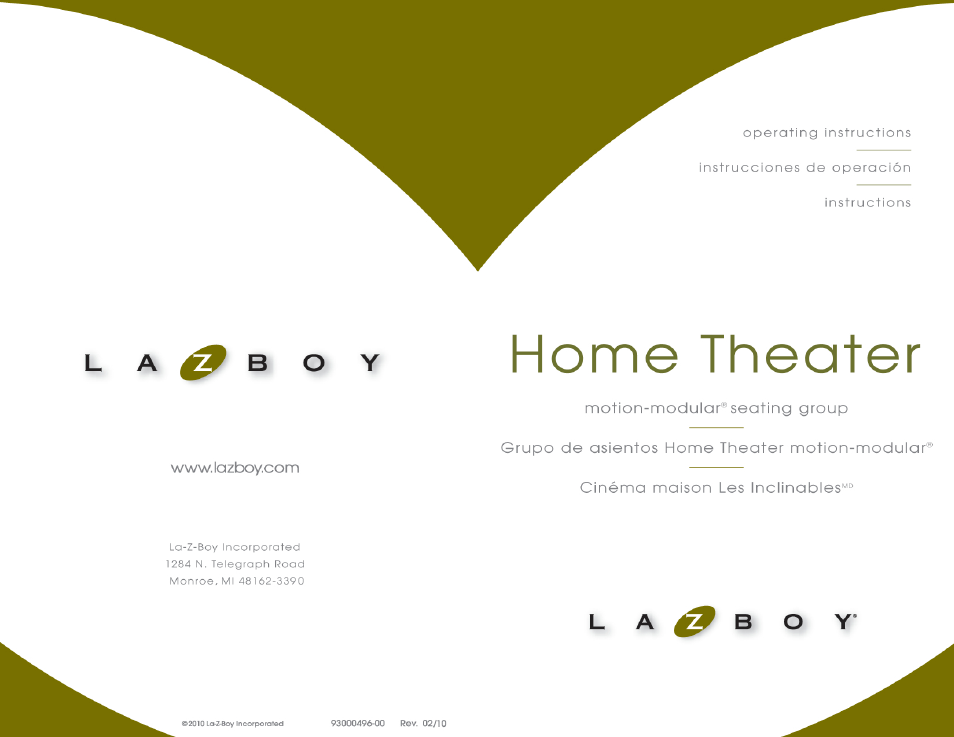 La-Z-Boy Home Theater User Manual | 38 pages