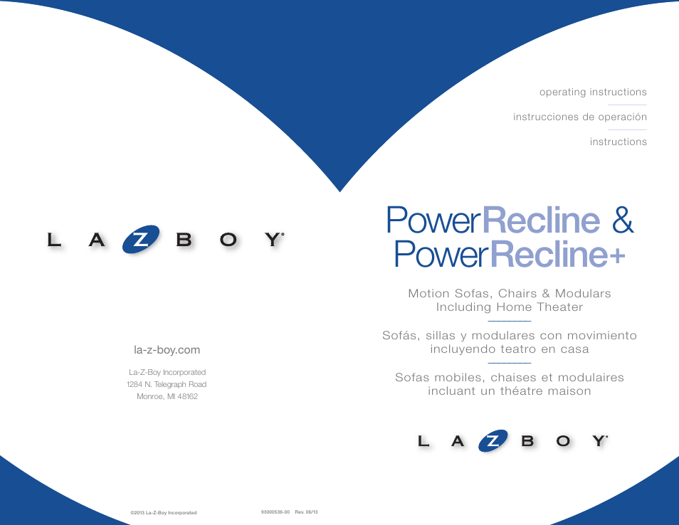 La-Z-Boy Power Recline after 12/31/2012 User Manual | 46 pages